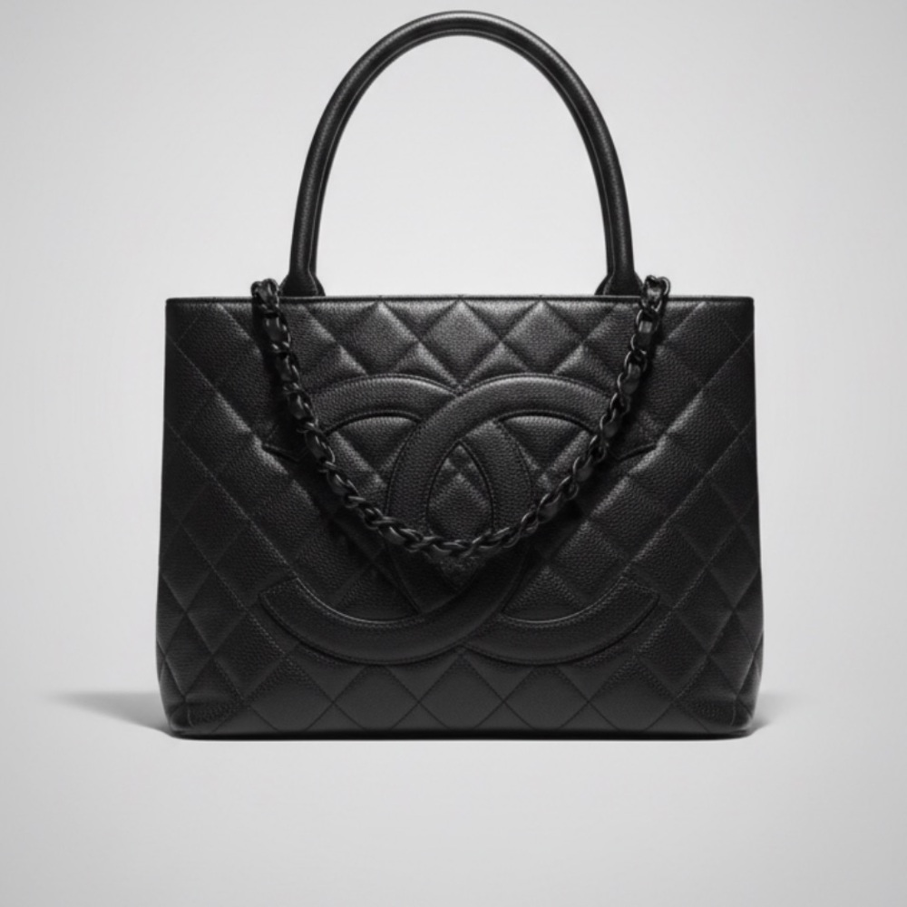CHANEL Black Quilted Tote